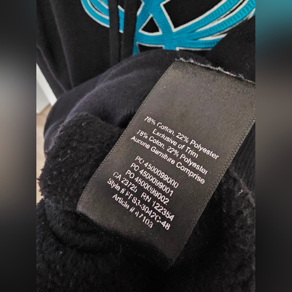 TNA Black Hoodie with Subtle Design - Picture 8 of 8